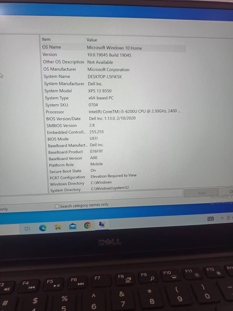 DELL XPS 13 9350 4K TOUCH SCREEN 3