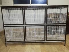 Pinjra New Condition 10/10 Brown & White Color Cage