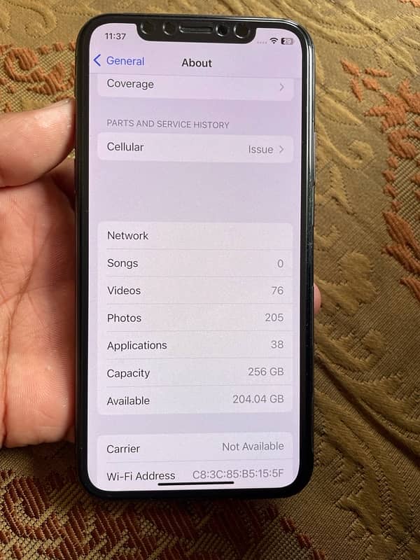 Iphone X 256gb bypass 6