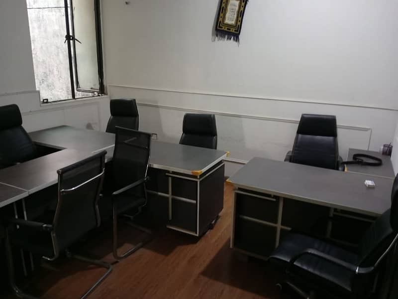 4 Marla Commercial Furnished Hall With 3 Table Available For Rent in DHA Phase 1 Block K 1