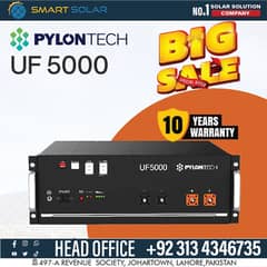 PYLONTECH 100AH UF 5000 LITHIUM ION 48V BATTERY 10 YEARS WARRANTY