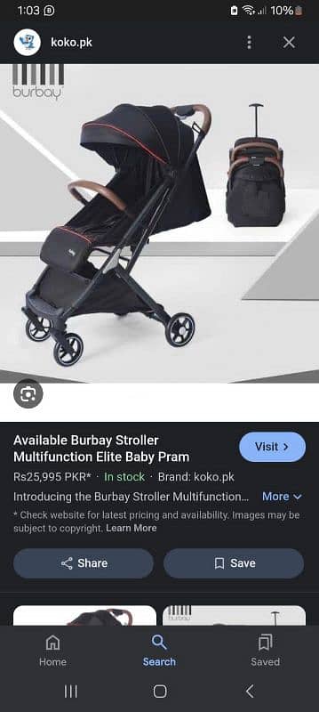 Baby pram imported Good condition 10/10 10