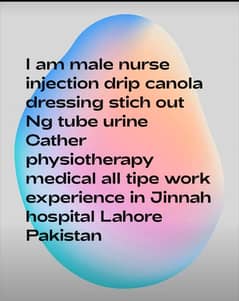 I Am Male Nurse And I can do  Home Medication service's