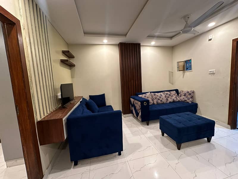 2 Bed Fully Furnished Apartment Available For Sale. In Faisal Town F-18 Block A. In Maherban Tower. 15