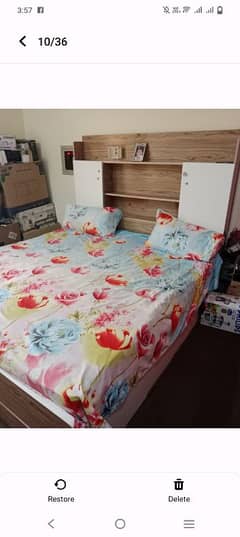 lasani wood double bed 10 /10 condition 0