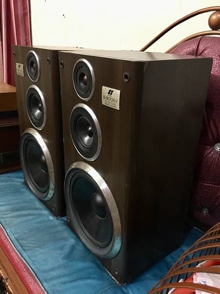 sansui 3 way speakers 3