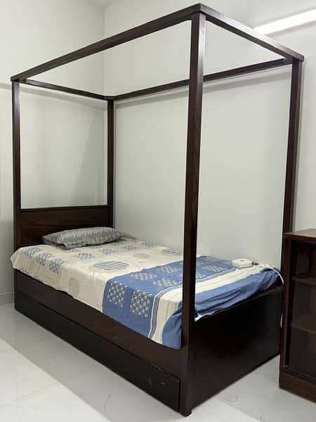 single bed with storage and mattress 0