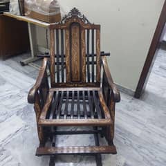 Beautiful Chinioti Style Hand Made Carving Collectable Rocking Chair