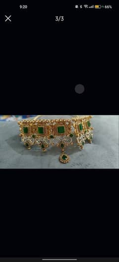 Gold imitation jewellery set 0