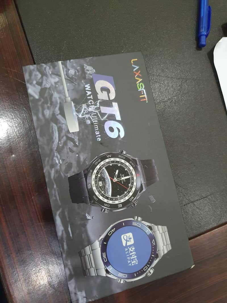 Lexasfit GT6 Smart Watch Black Steel 1