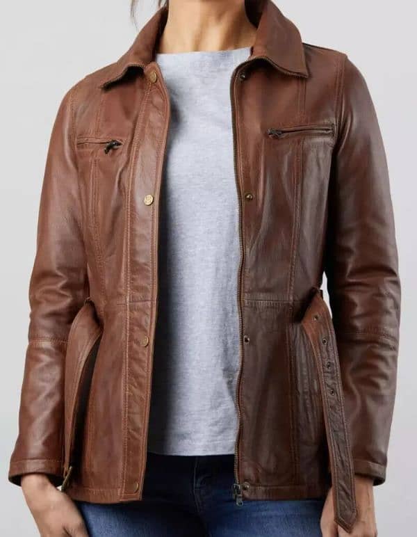 Sale! - $500 Lakeland Signature UK Tirril Belted Leather Coat 1