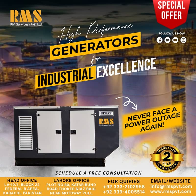 10 KVA | 20 KVA | 30 KVA | 50 KVA | 100 KVA Generator for sale | 1500 0