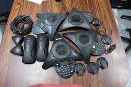 Polycom/Cisco Audio Conferencing Systems with Mics and Adapters