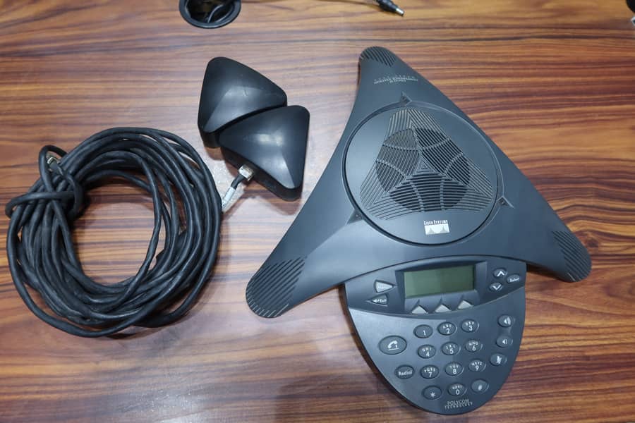 Polycom/Cisco Audio Conferencing Systems with Mics and Adapters 3