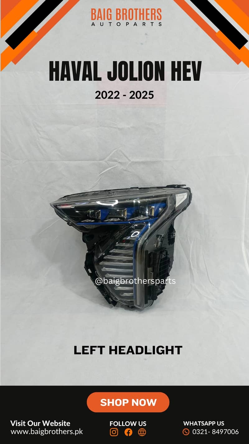 City Kia Sportage Picanto Mg HS Haval H6 Headlight Bonnet ShowGrill A 18