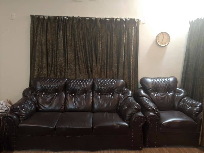 Leather sofa set 2