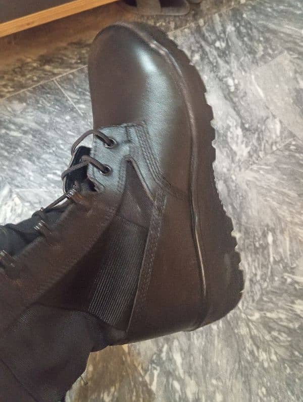 Army Black long Shoes Size 9 and 10 Available 3