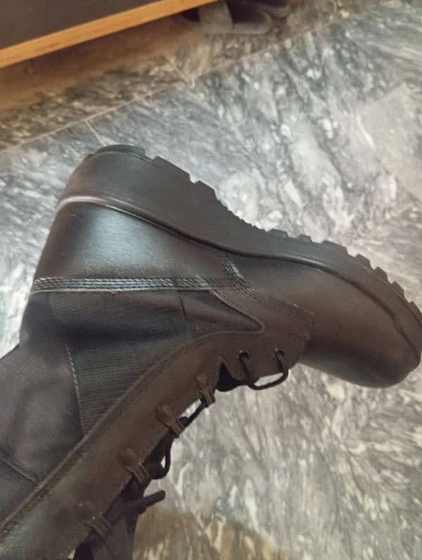 Army Black long Shoes Size 9 and 10 Available 4