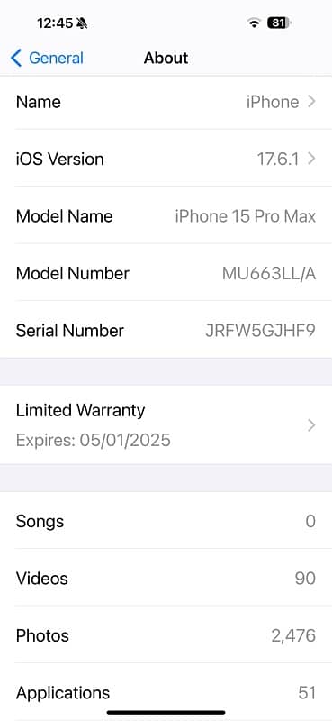 Apple IPhone 15 Pro Max (JV) 256 GB 3