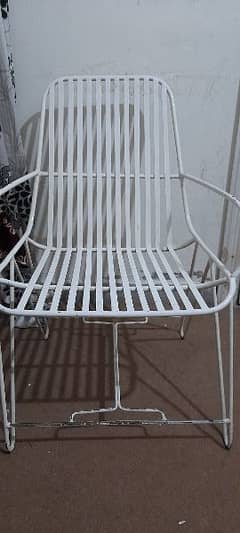 heavy gauge garden iron chairs 0