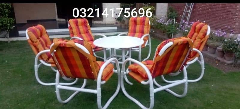 OUTDOOR GARDEN RATTAN UPVC FURNITURE SOFA SET CHAIRS TABLE UMBRELLA 2