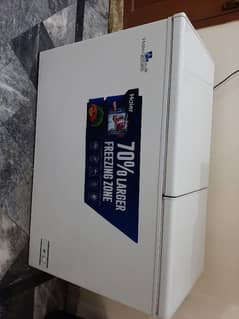 only 6 month slight use haier hdf320bf 2 door deep freezer urgent sale