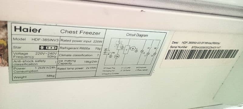 Haier inverter deep freezer 5