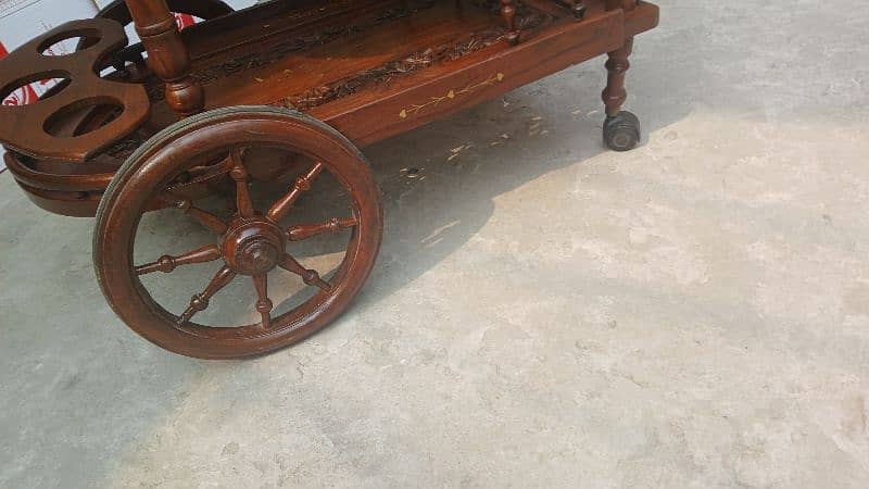 wooden tea trolly 4