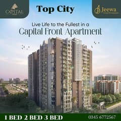 TOP CITY CAPITAL FRONT 1 BED 2 BED 3 BED On Easy installment 25% DownPayment