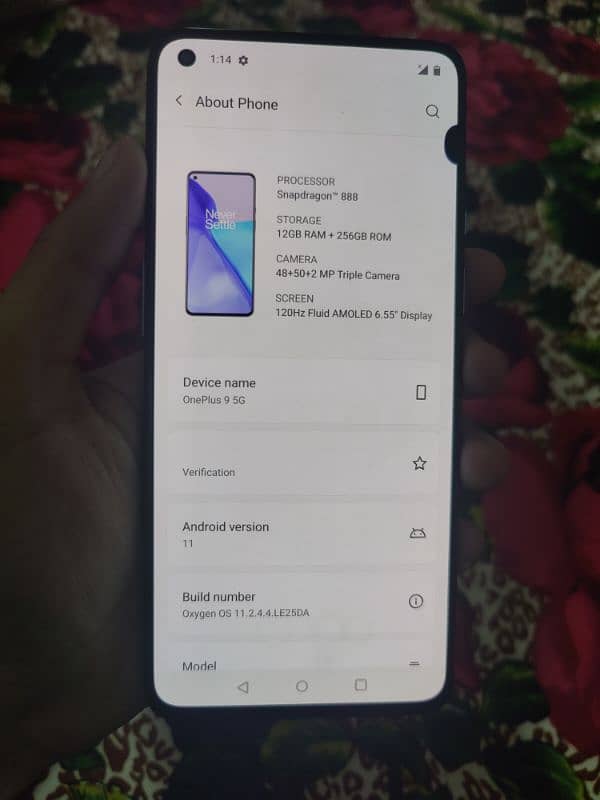 OnePlus 9 dotted dual sim 12/256 vip approved 7