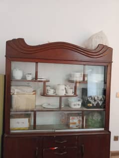 Wooden show case For Sale  8/10 condition