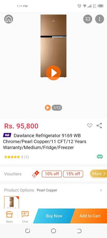 Brand New box packed Dawlance Refrigerator 1