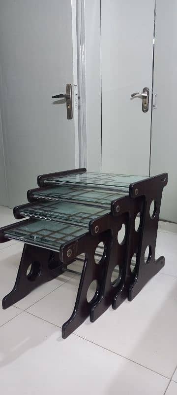 Tea Trolley + Set Of 4 Side Tables 3