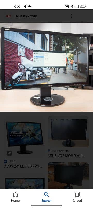 Asus 144hz gamingeq monitor 1ms responstime amd fresync  3d version 2