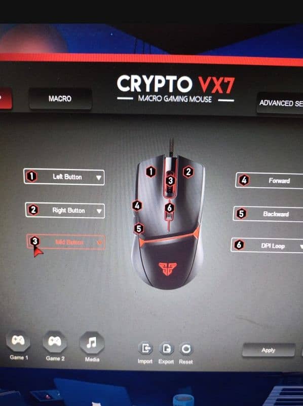 Fantech VX7 Crypto Gaming Mouse Drag/Butterfly Clicking 3