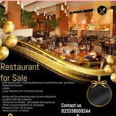 Runnig restaurant buiseness for sale  / restaurant for sale