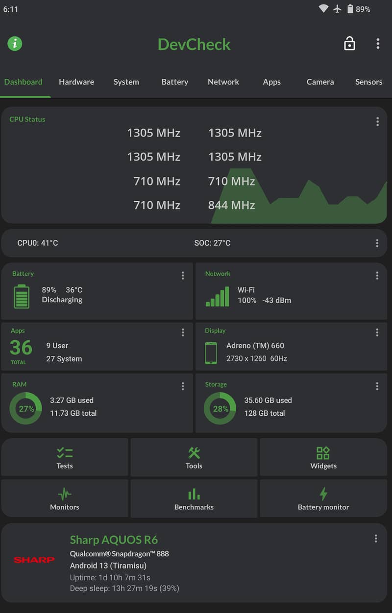 Sharp Aquos R6 Non-Pta 6