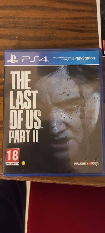 Last Of Us part 2 ps4 game used 0