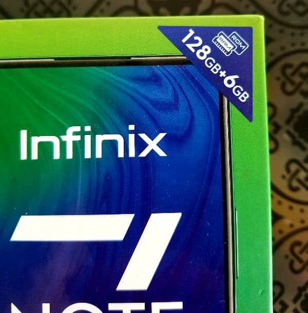 infinix note 7 pro 6gb 128gb complete box 3