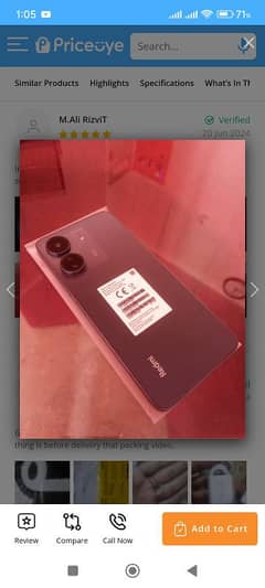 redmi 13c 6+128 complete box full warranty mein hai