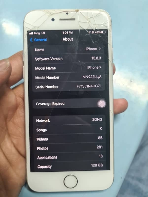 iphone 7  128gb PTA approved 6