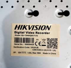 Hikvision DVR 4Channel