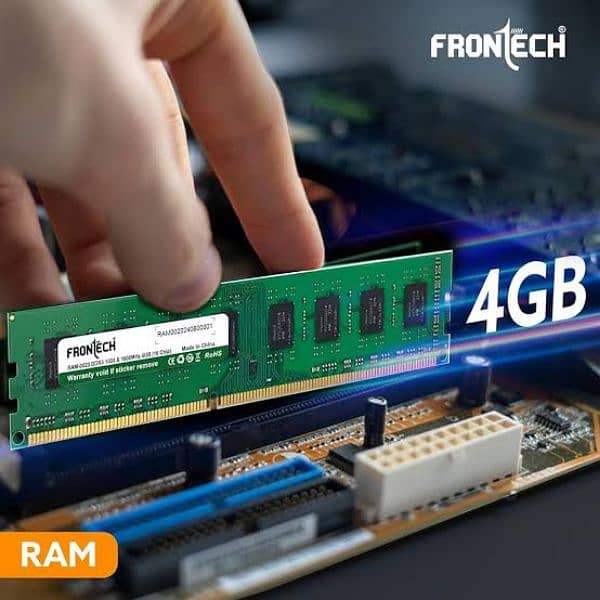 4GB ram ddr 3 . . . . . 1