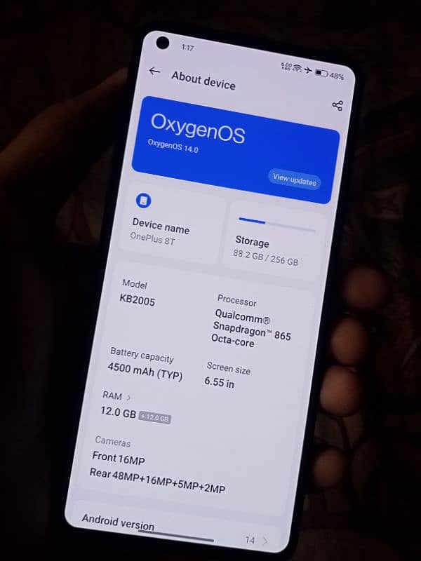 OnePlus 8t for sale in best condition 5