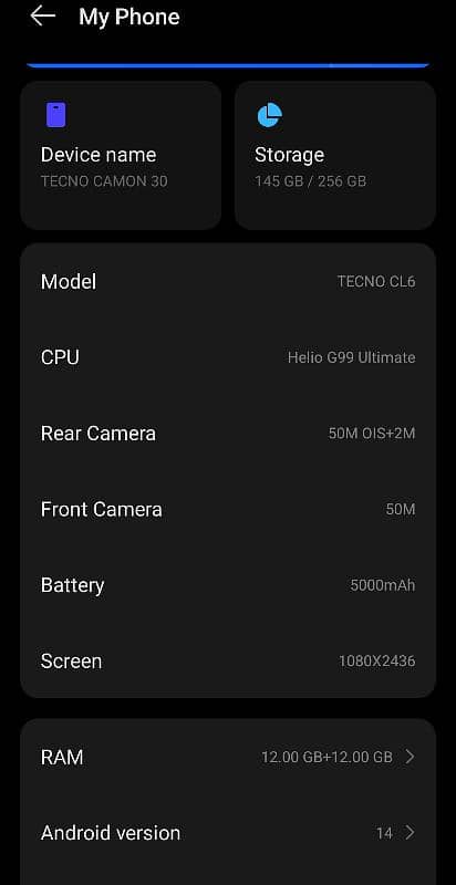 Tecno Camon 30 12/256 5