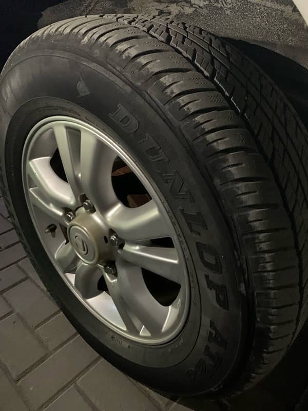 Tyres Dunlop Prado Landcruiser for sale 1