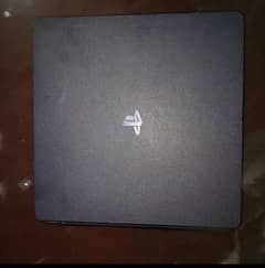 ps4 slim with controllers and games