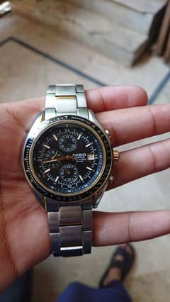 Casio edifice chronograph for sale,03315138935 contact on WhatsApp