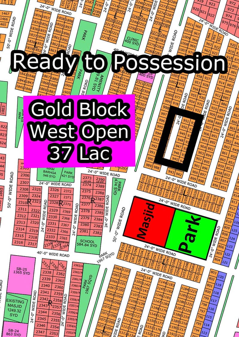 L - (West Open + Gold Block) North Town Residency Phase - 01 (Surjani) 1