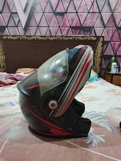 vector 3 in 1 flip up helmet double visor